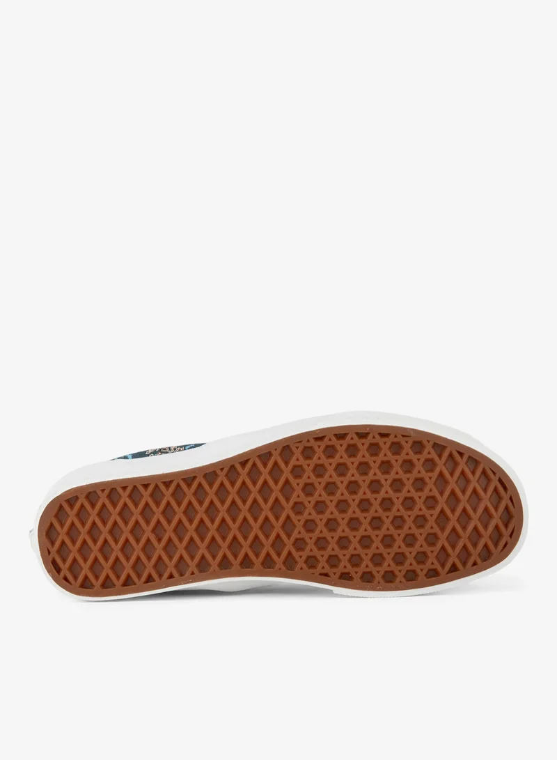 VANS Blue Women's Classic Slip-On Shoes for Women | Best Price UAE